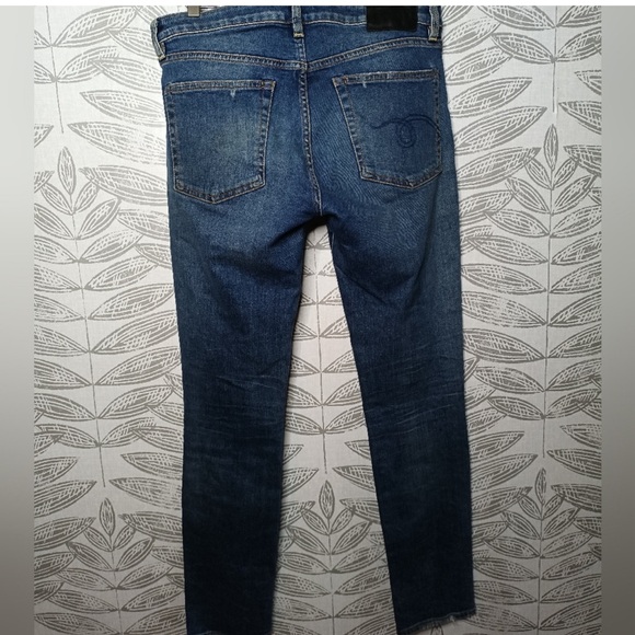 R13 Kate Skinny Jeans Denim Distressing - Picture 7 of 8